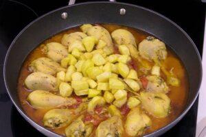 pollo con pimientos paso 5