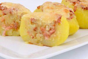 patatas rellenas de beicon paso final