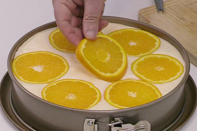 tarta de naranja rellena de chocolate paso 4