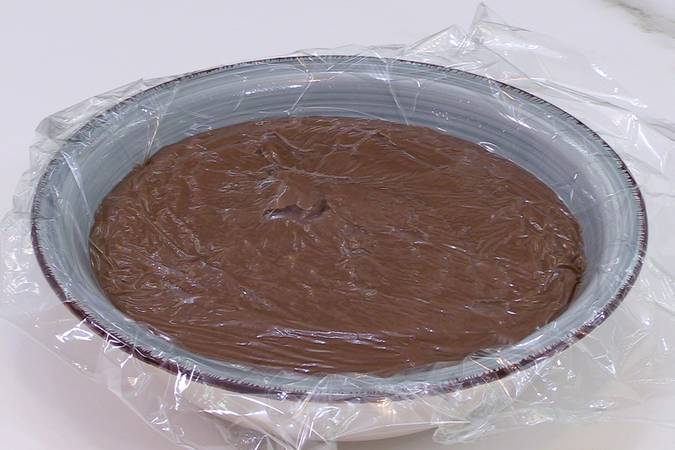 tarta de naranja rellena de chocolate paso 6