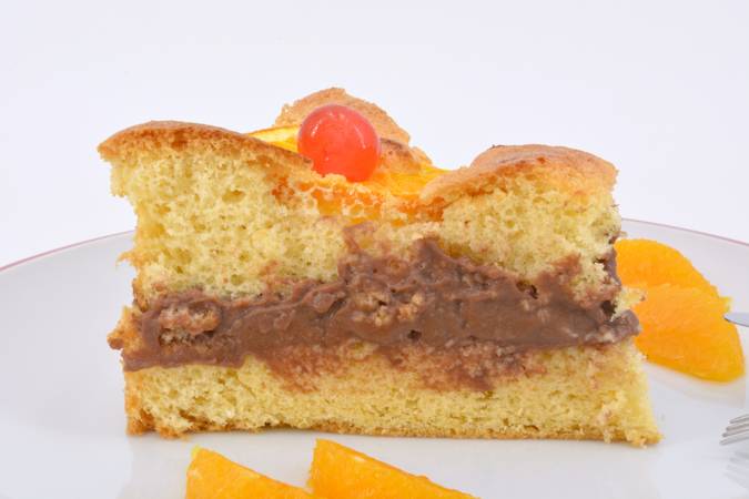 tarta de naranja rellena de chocolate paso 10