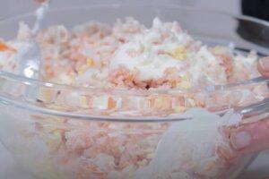 pastel frío de marisco paso 2