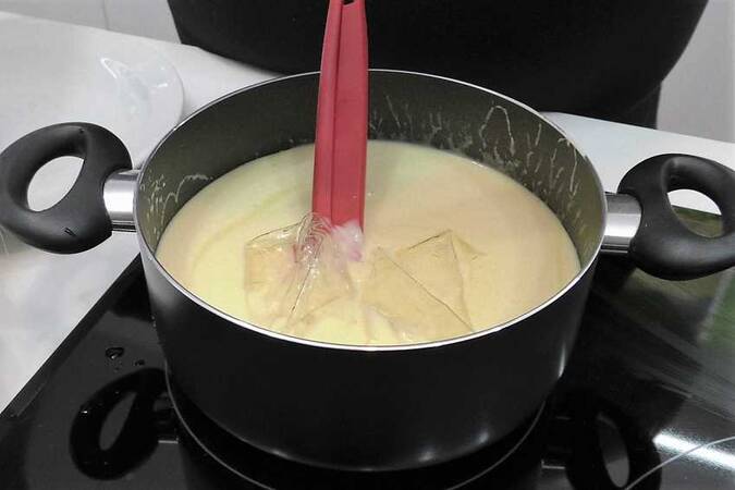 Pastel frío de naranja sin horno paso 5