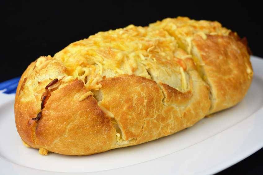 Pan con beicon y queso paso final