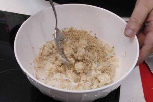 Pudin de queso y nueces paso 2