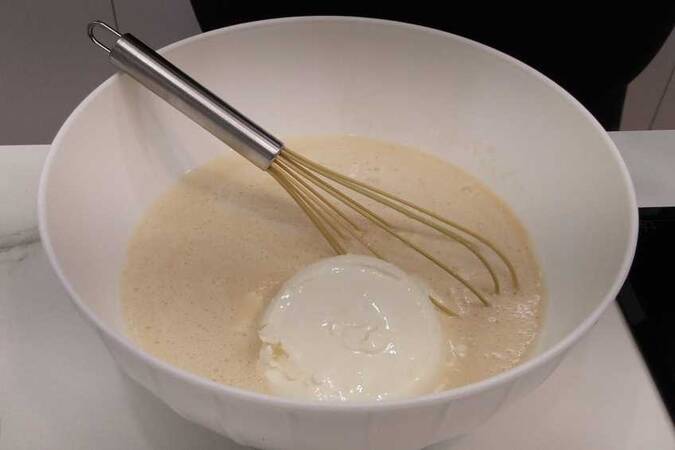 Pudin de queso y nueces paso 3