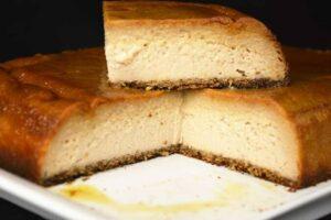 Pudin de queso y nueces paso final