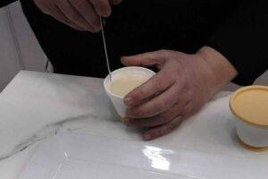 Panna cotta de turrón paso 6