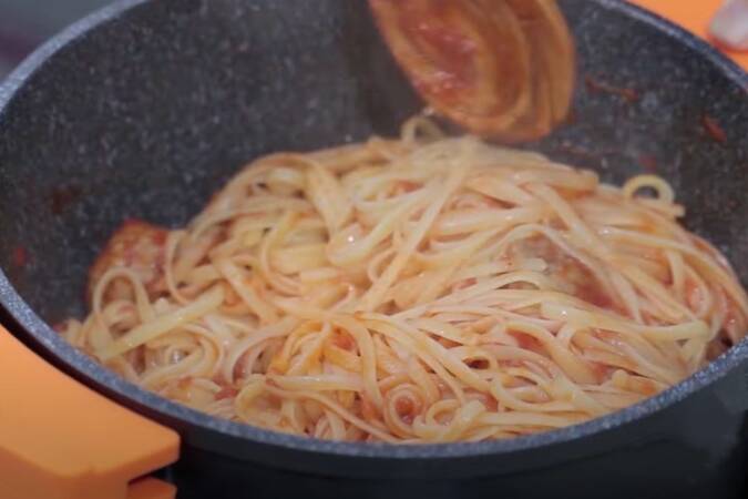 Espaguetis con albóndigas paso 6