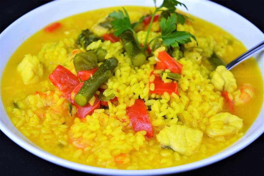 arroz caldoso con marisco