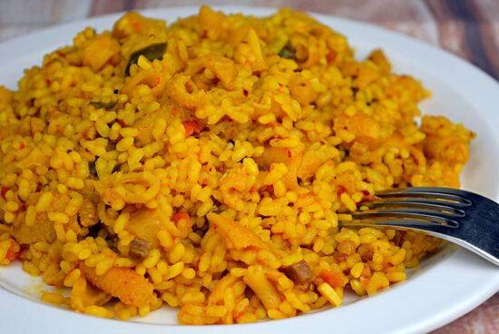 arroz con callos de cordero