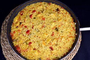 arroz con pollo al curry