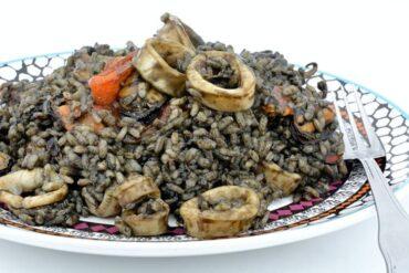 arroz negro con calamares