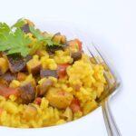 arroz con setas y verduras
