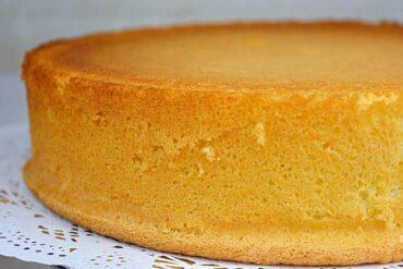 bizcocho sin grasa ni levadura