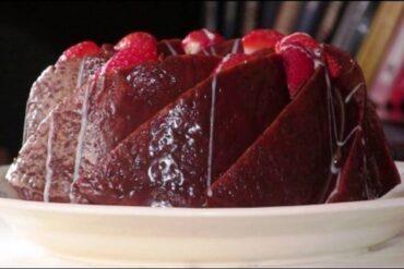 Bundt cake de yogur con chocolate