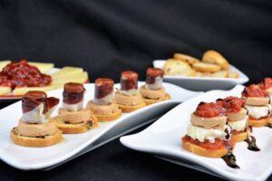 canapes para una fiesta
