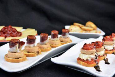 canapes para una fiesta