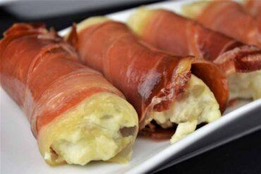 canelones de jamon