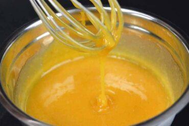 crema de yema de huevo