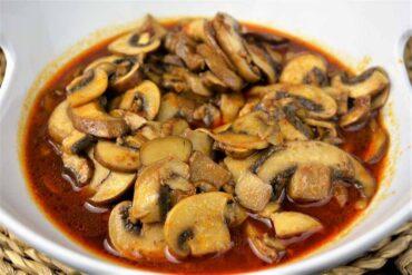 guarnicion con champiñones