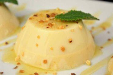 panna cotta de turron