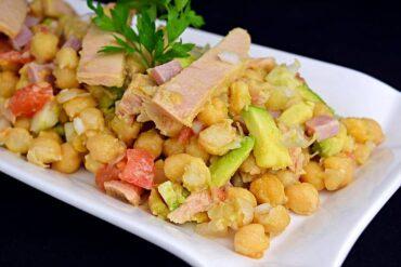 ensalada de garbanzos con atun