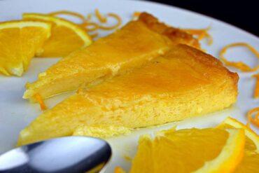 flan de naranja