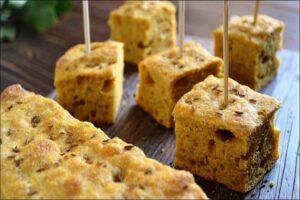 focaccia de zanahoria al curry