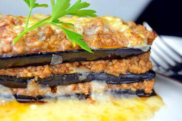 lasaña de berenjena a la boloñesa
