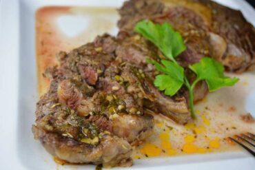 lomo de vaca con chimichurri