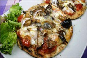 mini pizza de verduras