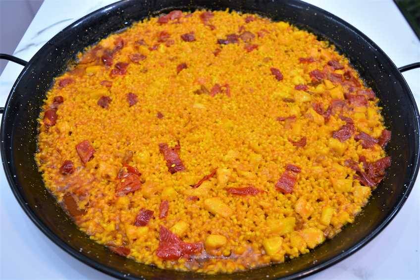 arroz con bacalao a la riojana