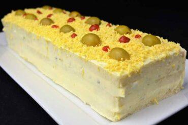 Pastel con pan de molde