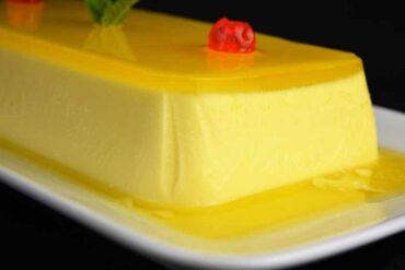 pastel frío de naranja sin horno