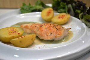 pechugas con salsa de verduras