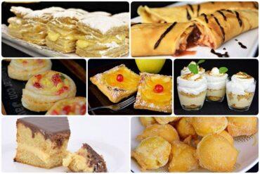 postres con crema pastelera