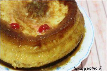 pudin de pan y manzana en el microondas