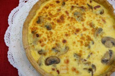 quiche con hojaldre