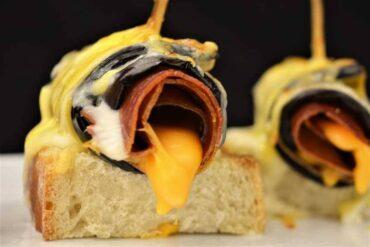 rollitos de berenjena rellenos