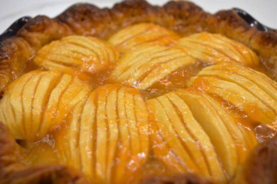 tarta de hojaldre y manzana