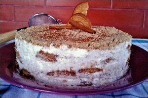Tarta fría de galletas maría