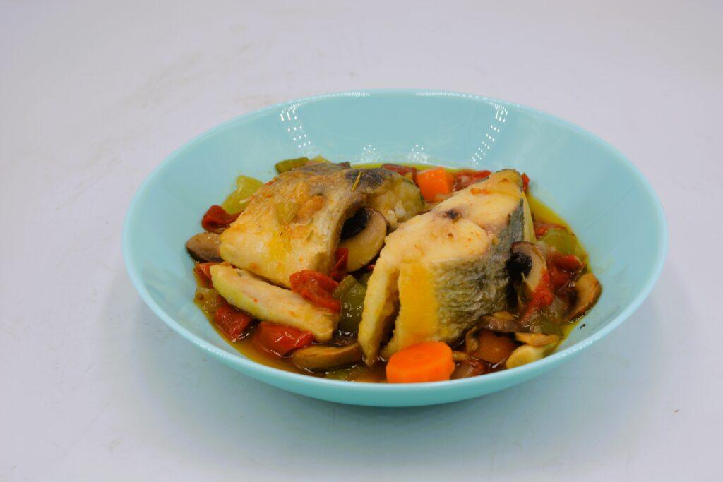 Dorada en escabeche paso final