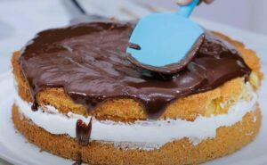 Tarta suprema de chocolate y chantilly paso 4