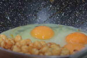 acelgas con garbanzos, paso 4