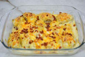 Una vez gratinada la coliflor la servimos en la mesa