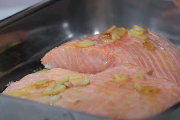 salmón al horno con patatas, paso 3