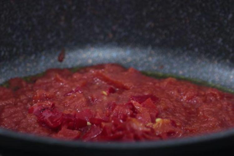 Hojaldres rellenos con bacalao, paso 1