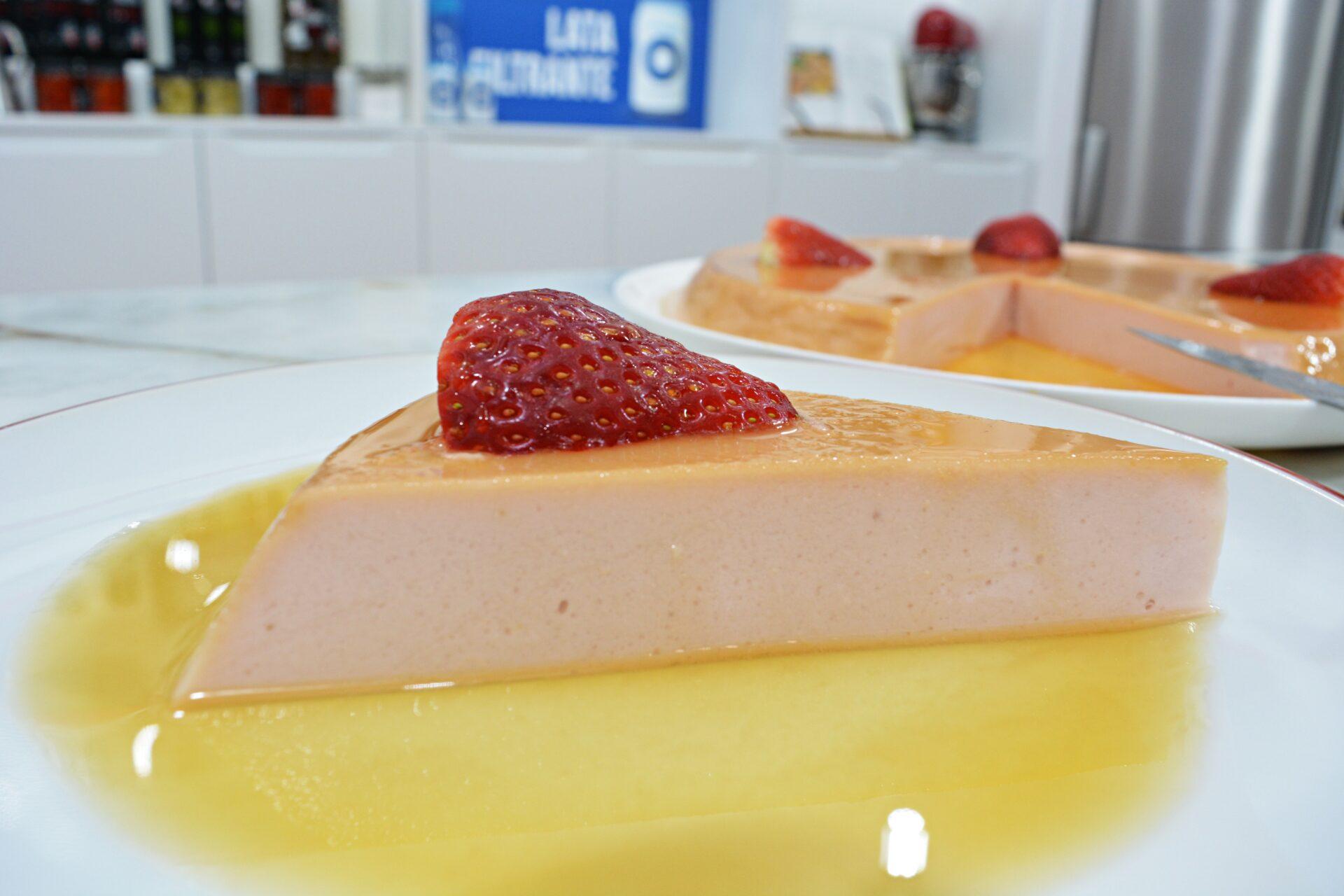 cuajada de fresas con caramelo Principal