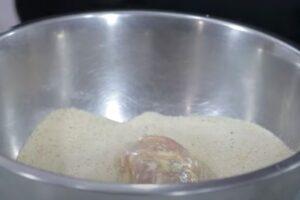 flamenquines con patatas hasselback paso 2